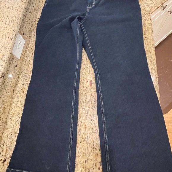 Chico's Platinum Denim Jeans Size 3 (16) Short Ultimate Fit Bootcut Short - Picture 8 of 10